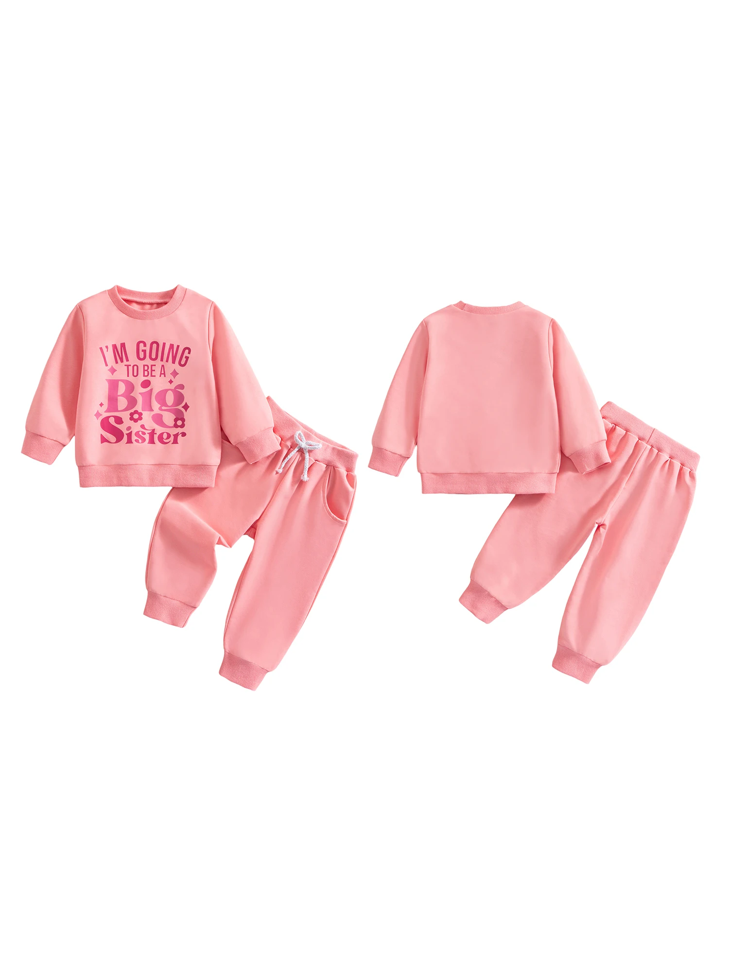 Toddler Girl Winter Clothes Set Letter Print Sweatshirt Elastic Waist Pants 2 Piece Outfit for Fall and Winter
Toddler Girl Winter Clothes Set Letter Print Sweatshirt Elastic Waist Pants 2 Piece Outfit for Fall and Winter