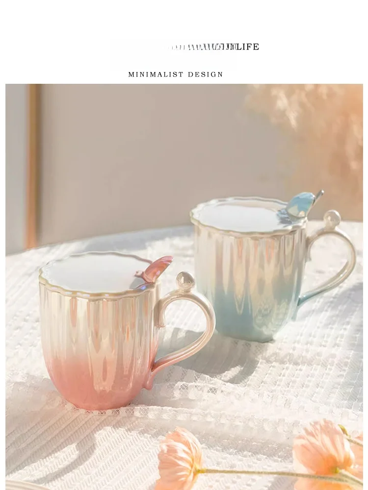 Tlife Quiet Ceramic Coffee Mug with Lid Couples Home Use Ins Mug Peaceful North European Style Pure Color Glazed Underbody
Tlife Quiet Ceramic Coffee Mug with Lid Couples Home Use Ins Mug Peaceful North European Style Pure Color Glazed Underbody