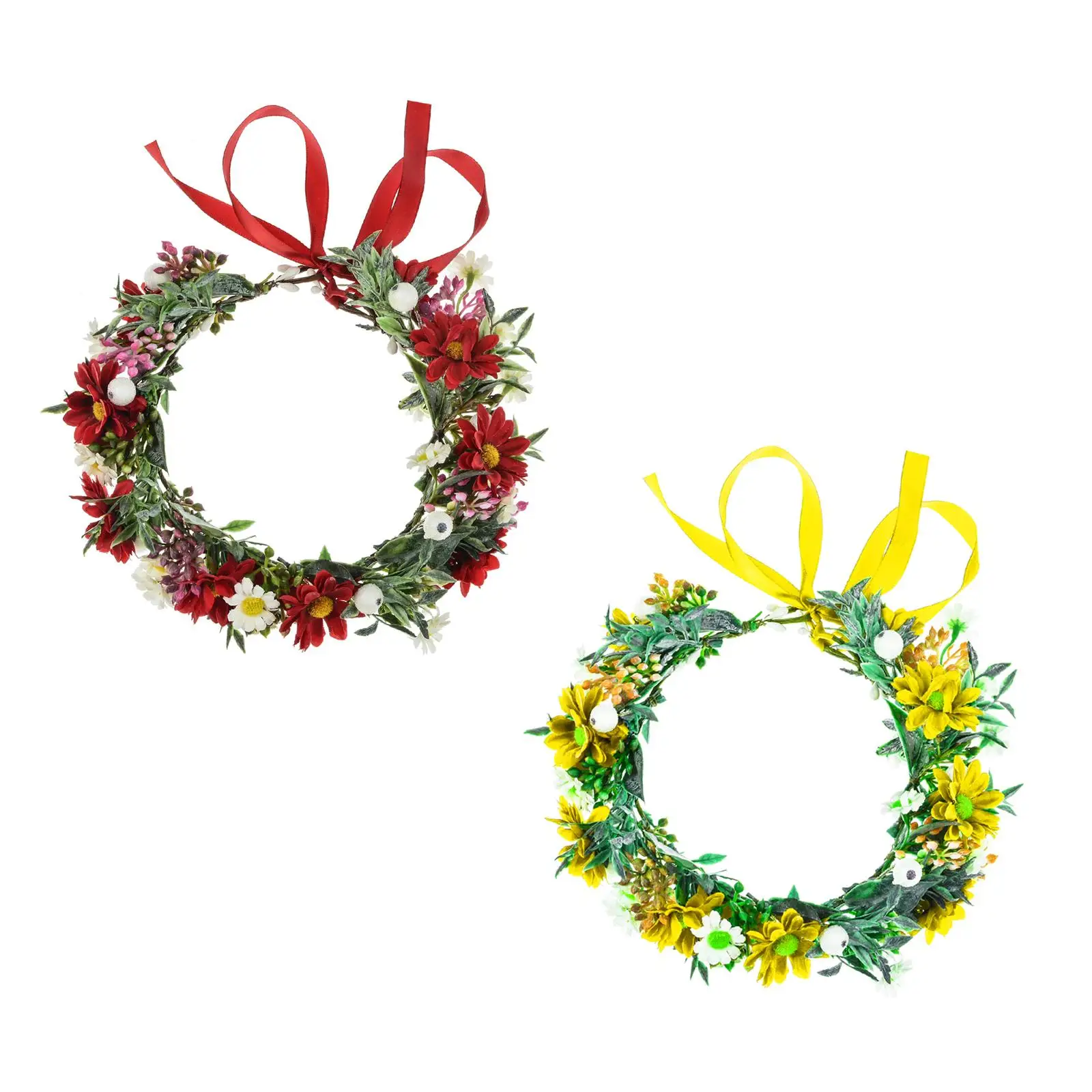 Flower crown flower headband hair garland bridal head wreath headpiece tiara
Flower crown flower headband hair garland bridal head wreath headpiece tiara