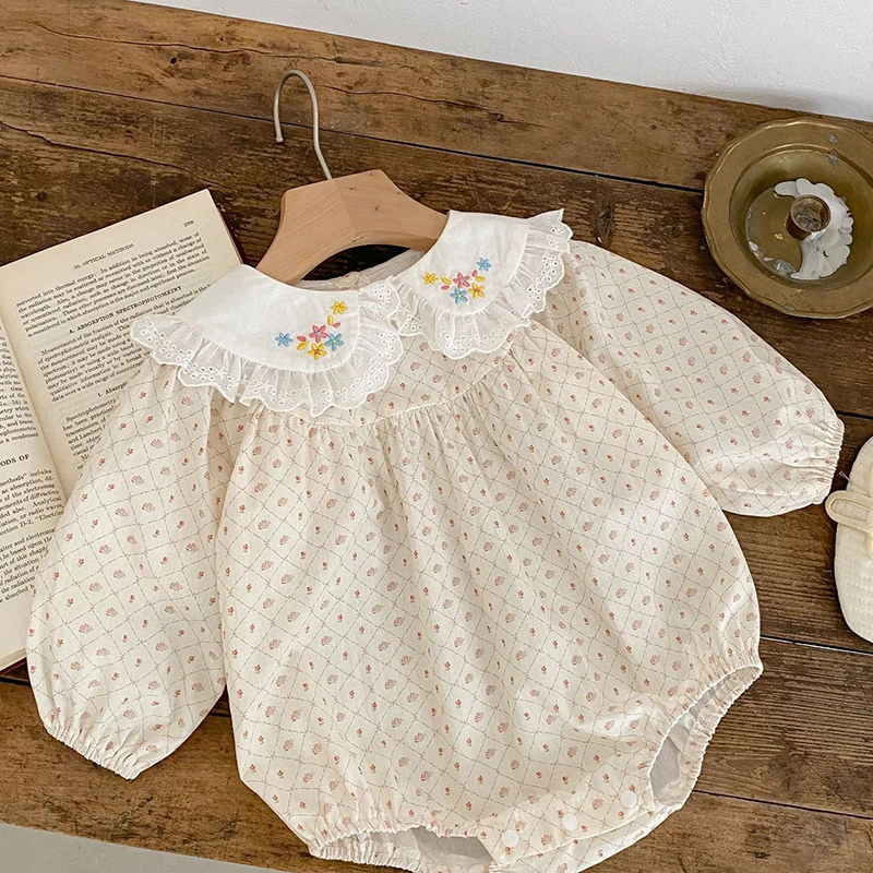 Autumn Spring Korean Style Toddler Baby Girl Romper Cotton Long Sleeve Floral Printing Newborn Baby Girl Jumpsuit Baby Clothing
Autumn Spring Korean Style Toddler Baby Girl Romper Cotton Long Sleeve Floral Printing Newborn Baby Girl Jumpsuit Baby Clothing