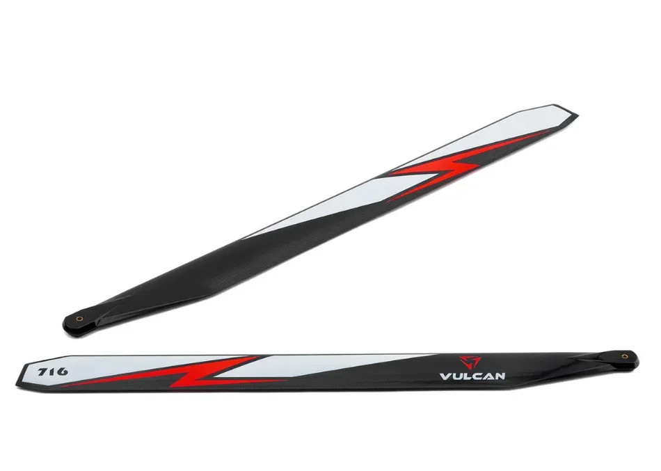 Vulcan Rotors 716mm Carbon Fiber Main Blade Combo Set (Red) w/105mm Tail Blades
Vulcan Rotors 716mm Carbon Fiber Main Blade Combo Set (Red) w/105mm Tail Blades