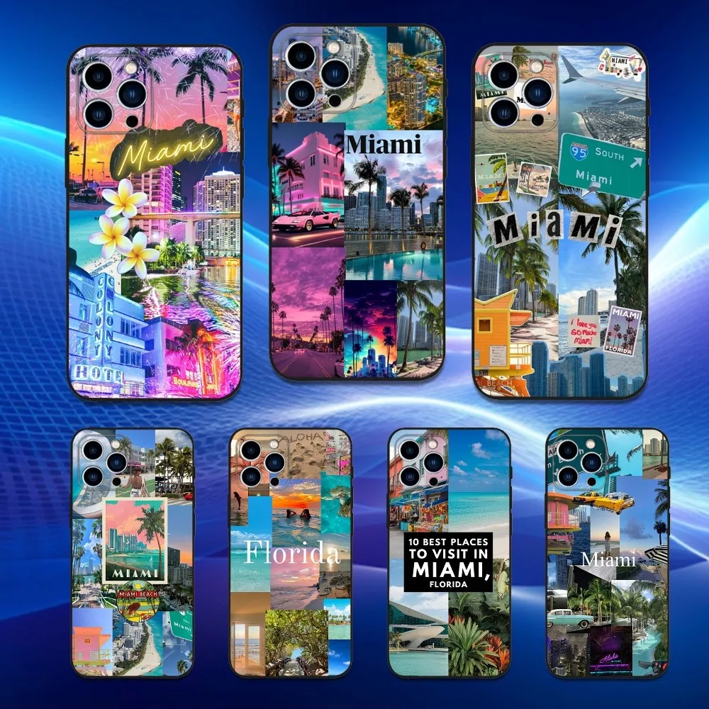 Florida Summer Miami Phone Case For iPhone 16,15,14,13,12,11 Plus,Pro Max,XS,X,XR,SE,Mini,8,7,Soft Silicone Black Cover
Florida Summer Miami Phone Case For iPhone 16,15,14,13,12,11 Plus,Pro Max,XS,X,XR,SE,Mini,8,7,Soft Silicone Black Cover