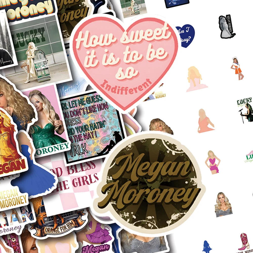 10/30/52pcs Megan Moroney Singer Stickers Cartoon Aesthetic Decals Decoration DIY Phone Luggage Laptop Graffiti Sticker Packing
10/30/52pcs Megan Moroney Singer Stickers Cartoon Aesthetic Decals Decoration DIY Phone Luggage Laptop Graffiti Sticker Packing