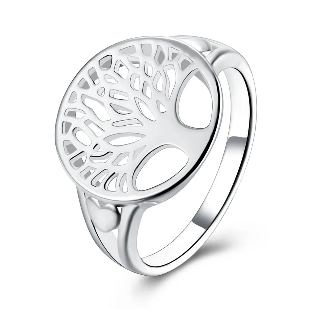 Wholesale Price Women 925 Sterling Silver Ring Tree Hollow Charms Wedding Jewelry Girl Gift High Quality Fashion Classic
Wholesale Price Women 925 Sterling Silver Ring Tree Hollow Charms Wedding Jewelry Girl Gift High Quality Fashion Classic