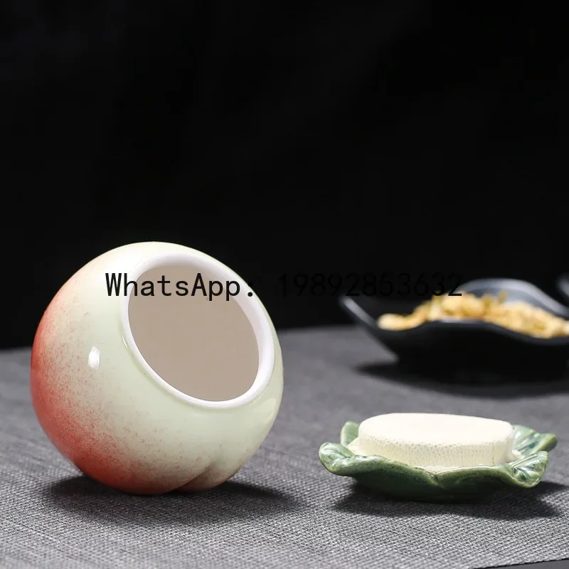 V5.11 ceramic peach tea can sealed jar Fushengfan peach Pu'er tea warehouse
V5.11 ceramic peach tea can sealed jar Fushengfan peach Pu'er tea warehouse