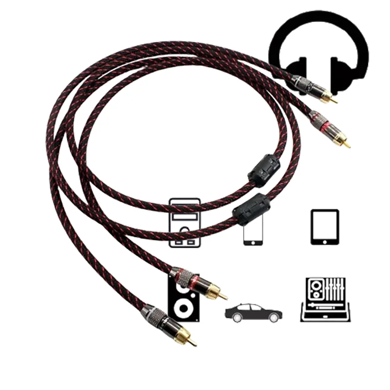 Pro Studio Dual-Shielded CANARE L-4E6S Star-Quad RCA Interconnect Pair w/ Gold-Plated Plugs for Hi-Fi DAC Amplifier TV
Pro Studio Dual-Shielded CANARE L-4E6S Star-Quad RCA Interconnect Pair w/ Gold-Plated Plugs for Hi-Fi DAC Amplifier TV