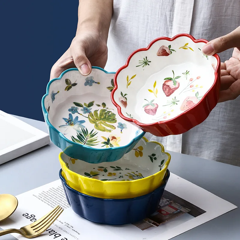 360Ml Ceramic Sales Bowl Fruit Ramen Plate Household Tableware Salad Dessert Personality Lovely Bowl Restaurant Kitchen Supplies
360Ml Ceramic Sales Bowl Fruit Ramen Plate Household Tableware Salad Dessert Personality Lovely Bowl Restaurant Kitchen Supplies