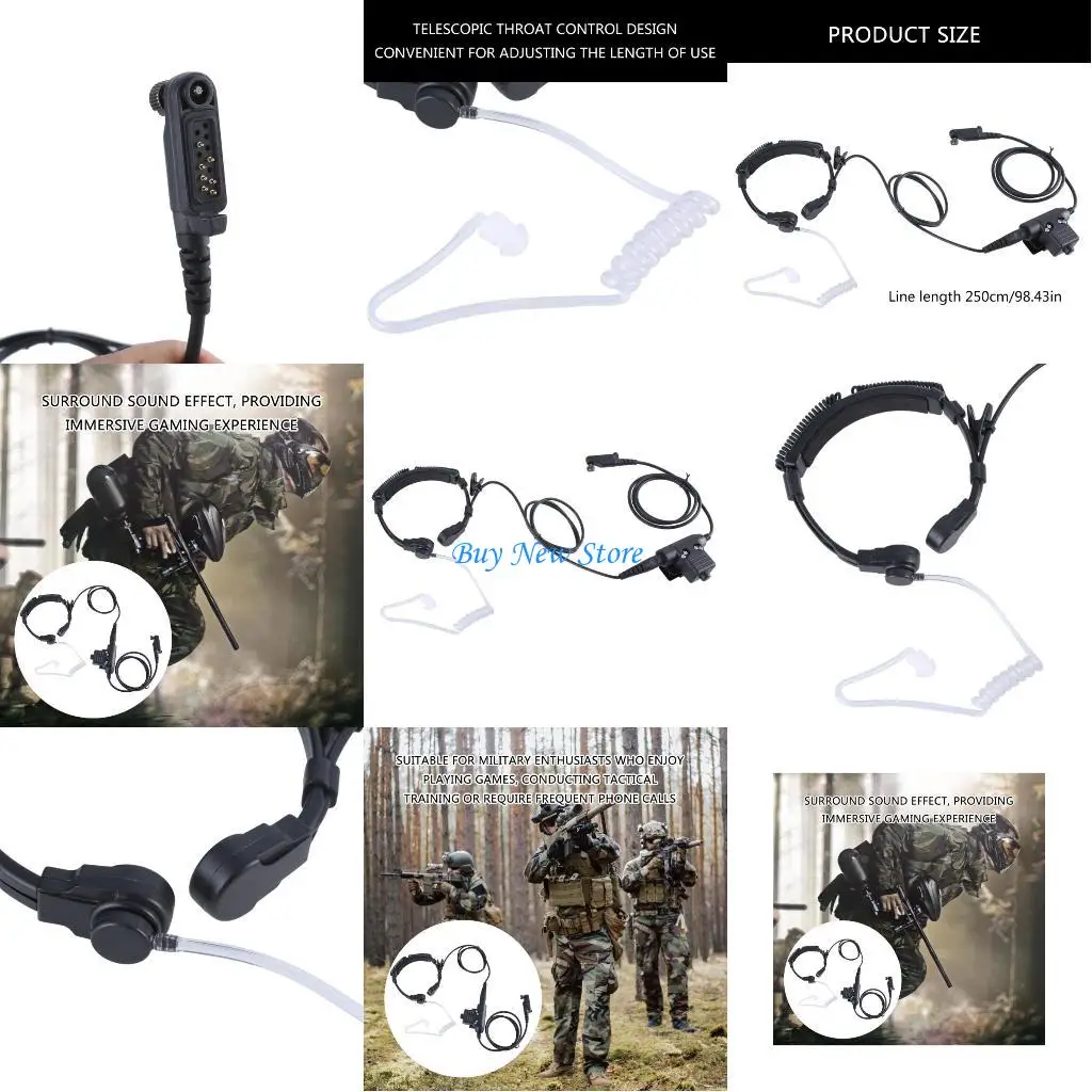 20CE Гарнитура с горловым управлением и превосходным звуком 7.1 для геймеров и сотрудников службы безопасности
20CE Гарнитура с горловым управлением и превосходным звуком 7.1 для геймеров и сотрудников службы безопасности