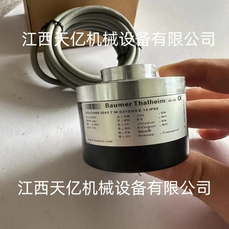 2025 Baumer Encoder ITD21H00 2048 TNI S21SG8 Incremental IP65 Industrial Sensor
2025 Baumer Encoder ITD21H00 2048 TNI S21SG8 Incremental IP65 Industrial Sensor