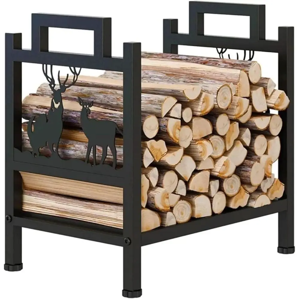 Outdoor Metal Moose Log Holder - Compact Fireplace Rack for Indoor and Patio Use
Outdoor Metal Moose Log Holder - Compact Fireplace Rack for Indoor and Patio Use