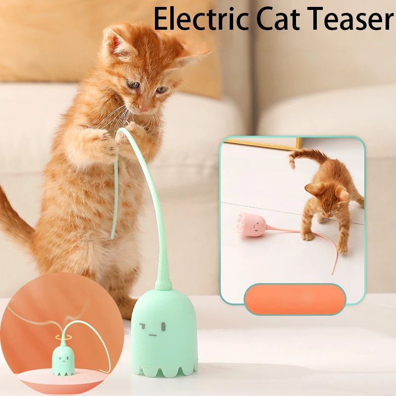 Smart Cat Toy Stick Electric Cats Teasing Stick Intelligent Tail Wagging Cat Toys Silicone Tail Automatic Rotating Cats Toys
Smart Cat Toy Stick Electric Cats Teasing Stick Intelligent Tail Wagging Cat Toys Silicone Tail Automatic Rotating Cats Toys