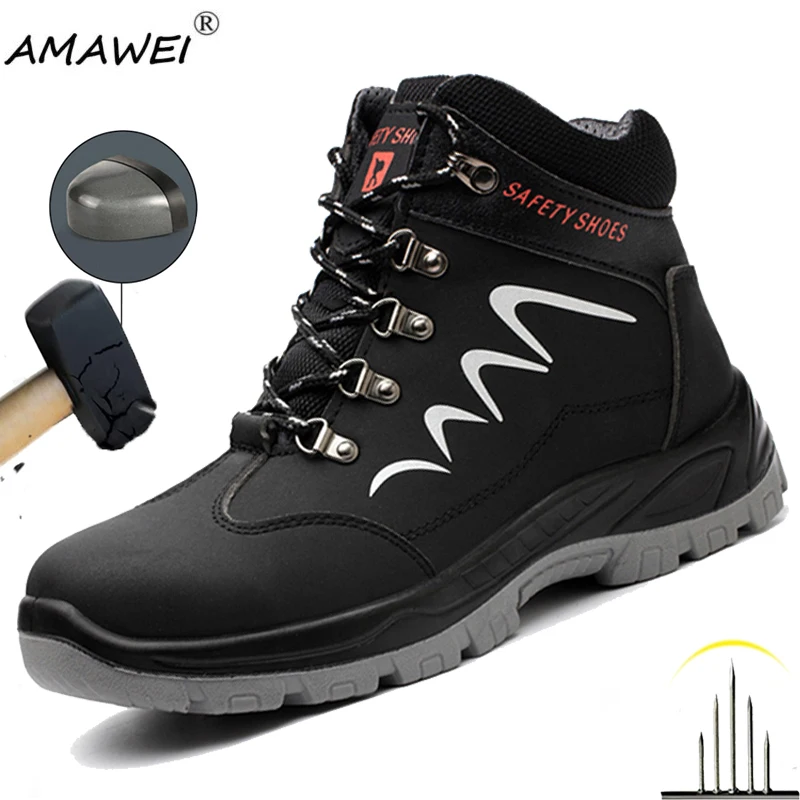 Мужская защитная рабочая обувь со стальным носком и защитой от ударов, неразрушимая строительная рабочая обувь, водонепроницаемая защитная обувь
Мужская защитная рабочая обувь со стальным носком и защитой от ударов, неразрушимая строительная рабочая обувь, водонепроницаемая защитная обувь 