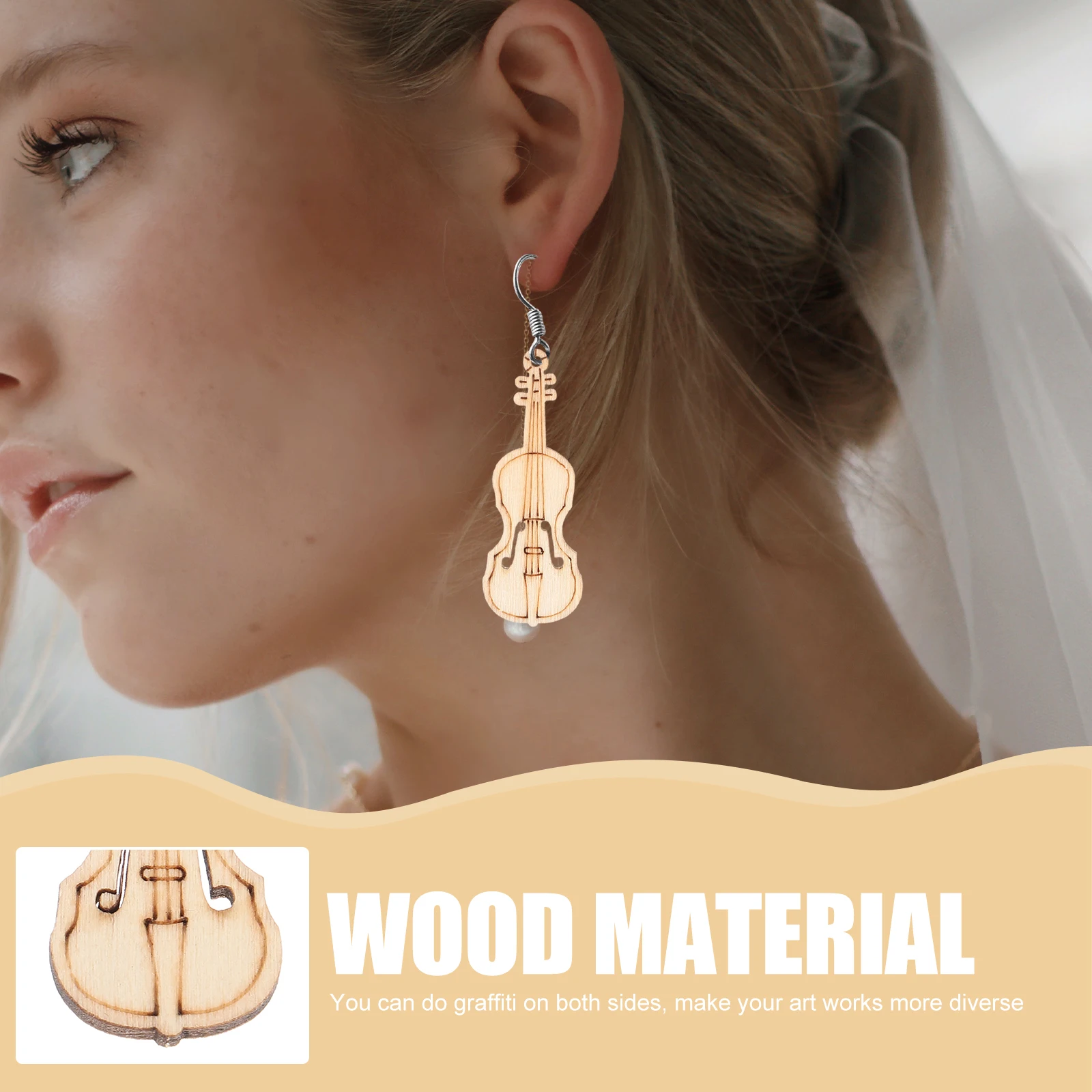 50pcs Wooden Violin Pendant Embellishments Crafts Diy Cutouts Lightweight Portable Unfinished Wood Pieces Paintable Slices
50pcs Wooden Violin Pendant Embellishments Crafts Diy Cutouts Lightweight Portable Unfinished Wood Pieces Paintable Slices