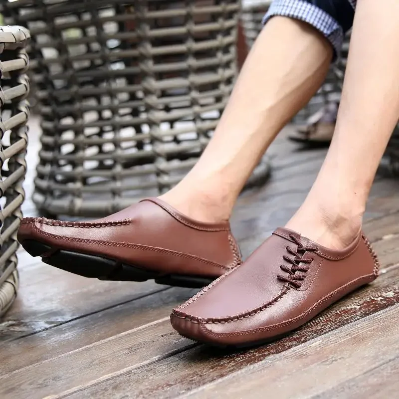 Loafers Men's Leather Shoes Men's Summer Leather One Pedal Moccasins Business Formal Wear
Loafers Men's Leather Shoes Men's Summer Leather One Pedal Moccasins Business Formal Wear