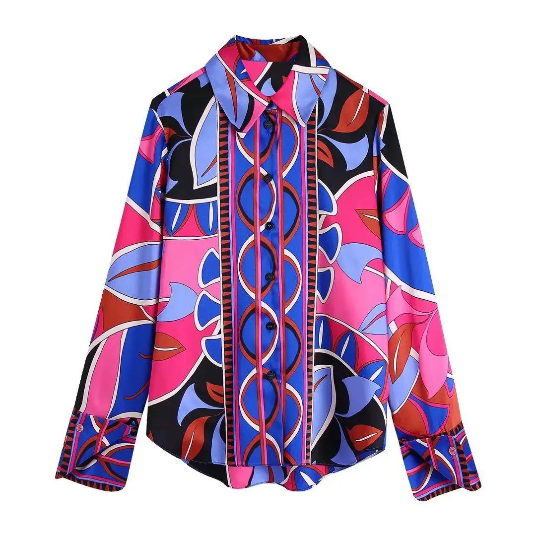 Women's Long Geometric Print Hanging Shirt European Style Abstract Pattern Cotton Material Resistant to Deformation
Women's Long Geometric Print Hanging Shirt European Style Abstract Pattern Cotton Material Resistant to Deformation