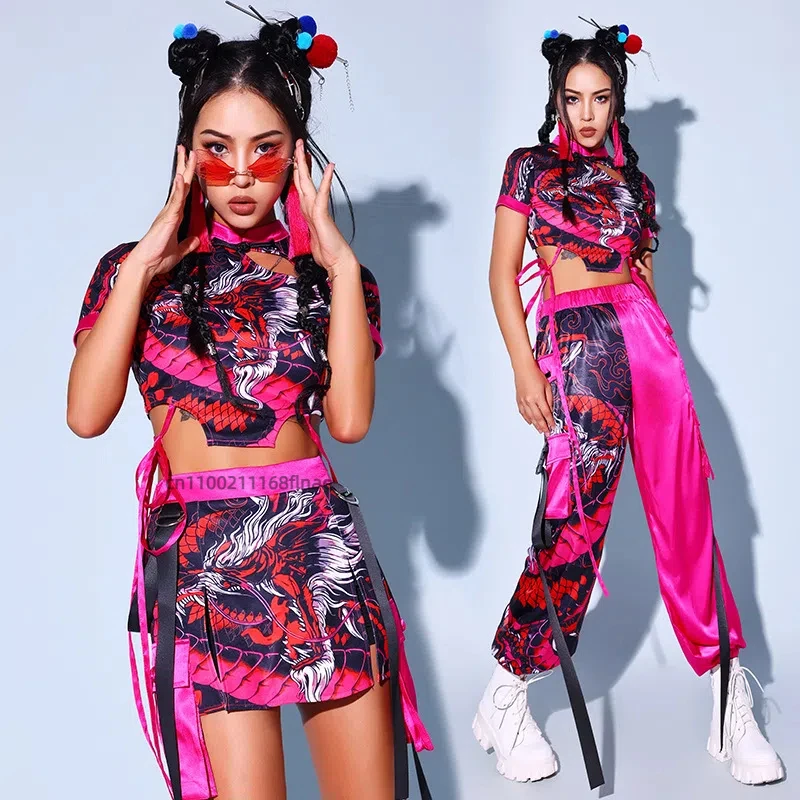 Jazz Dance Costume Female Adult China-Chic Jazz Stage Costume Korean Dance Women's Troupe Performance Hip Hop Costume Set
Jazz Dance Costume Female Adult China-Chic Jazz Stage Costume Korean Dance Women's Troupe Performance Hip Hop Costume Set