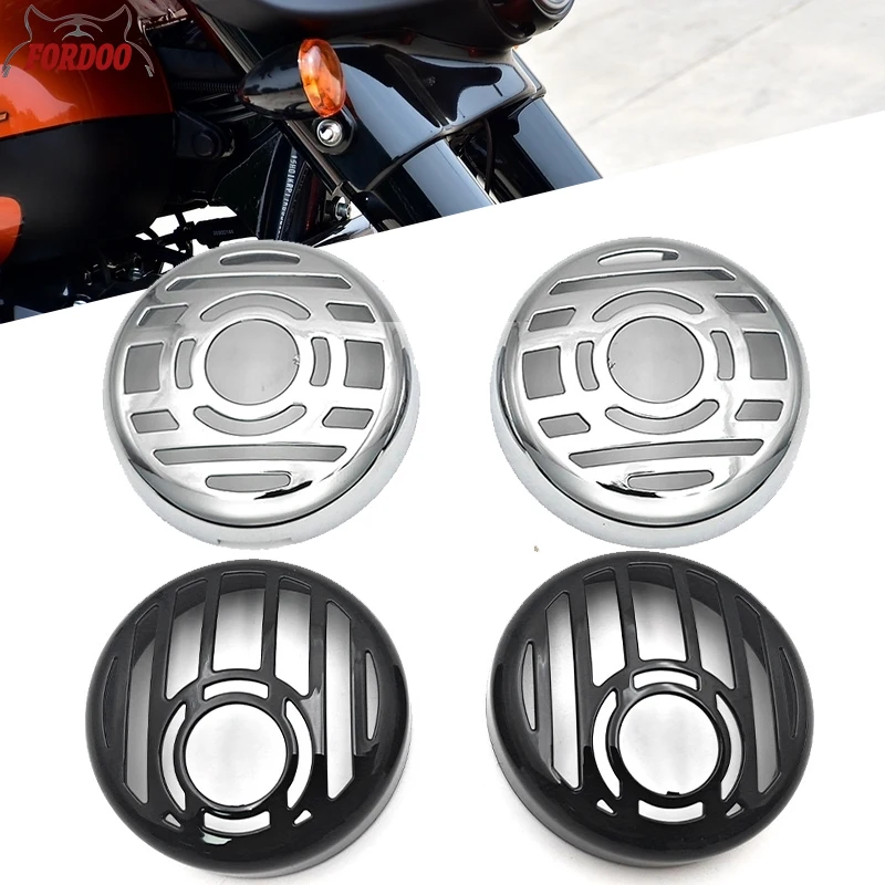 Motorcycle Front Rear Turn Signal Indicator Grill Bezel Cover For Harley Heritage Softail Sportster XL Iron Nightster SuperLow
Motorcycle Front Rear Turn Signal Indicator Grill Bezel Cover For Harley Heritage Softail Sportster XL Iron Nightster SuperLow