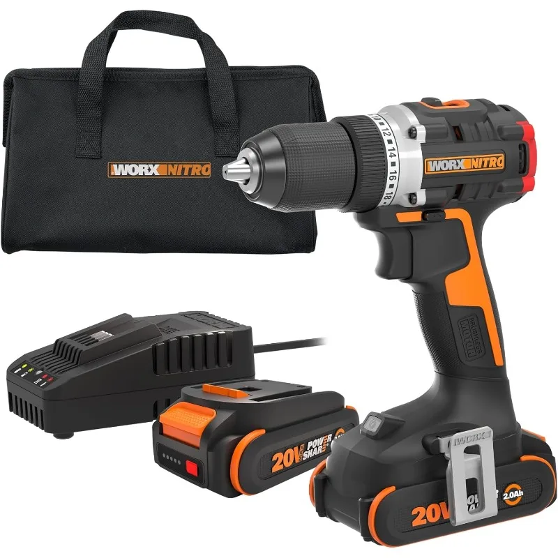 Аккумуляторная дрель Worx Nitro 20 В, 1/2 дюйма, с бесщеточным двигателем — компактный и легкий комплект, только 6 дюймов и 3 фунта.
Аккумуляторная дрель Worx Nitro 20 В, 1/2 дюйма, с бесщеточным двигателем — компактный и легкий комплект, только 6 дюймов и 3 фунта.