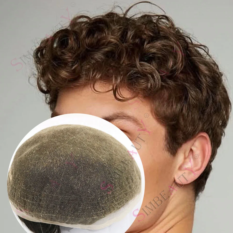 Ash Blonde 25mm Curly Durable Full Mesh Swiss Lace Men Toupee Male Grey Brown 100% Human Hair Bleached Knots Prosthesis System
Ash Blonde 25mm Curly Durable Full Mesh Swiss Lace Men Toupee Male Grey Brown 100% Human Hair Bleached Knots Prosthesis System