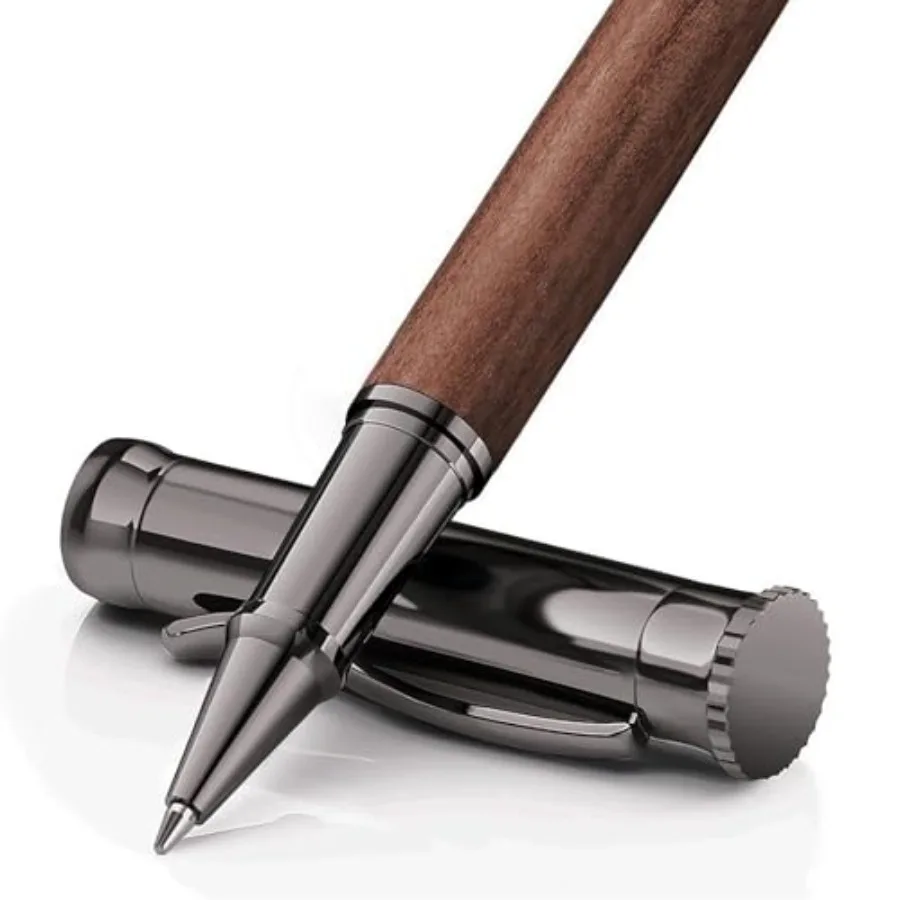 Wood Rollerball Pen Set, Extra 2 Ink Refills 1 Black and 1 Blue,Fancy Writing Pen Nice Luxury Office Gift for Men, Professional
Wood Rollerball Pen Set, Extra 2 Ink Refills 1 Black and 1 Blue,Fancy Writing Pen Nice Luxury Office Gift for Men, Professional