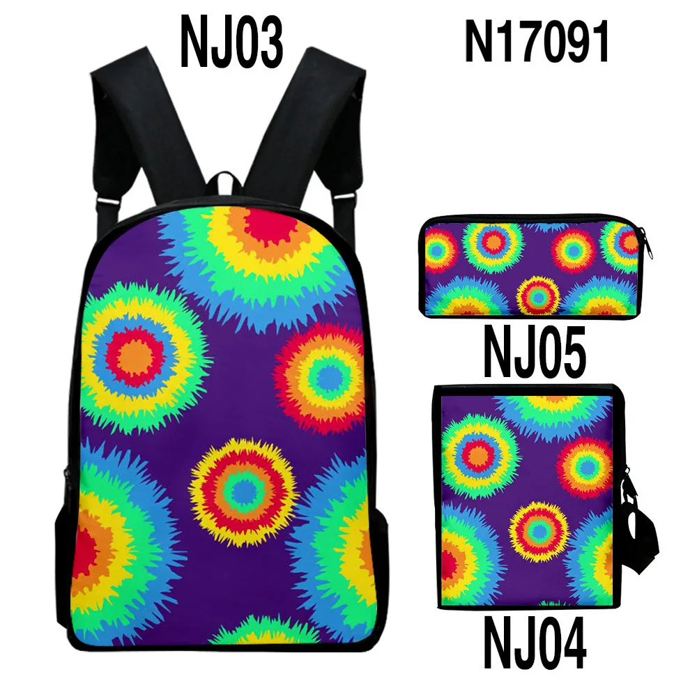 Creative Popular Colourful Tie dye 3D Print 3pcs/Set pupil School Bags Laptop Daypack Backpack Inclined shoulder bag Pencil Case
Creative Popular Colourful Tie dye 3D Print 3pcs/Set pupil School Bags Laptop Daypack Backpack Inclined shoulder bag Pencil Case