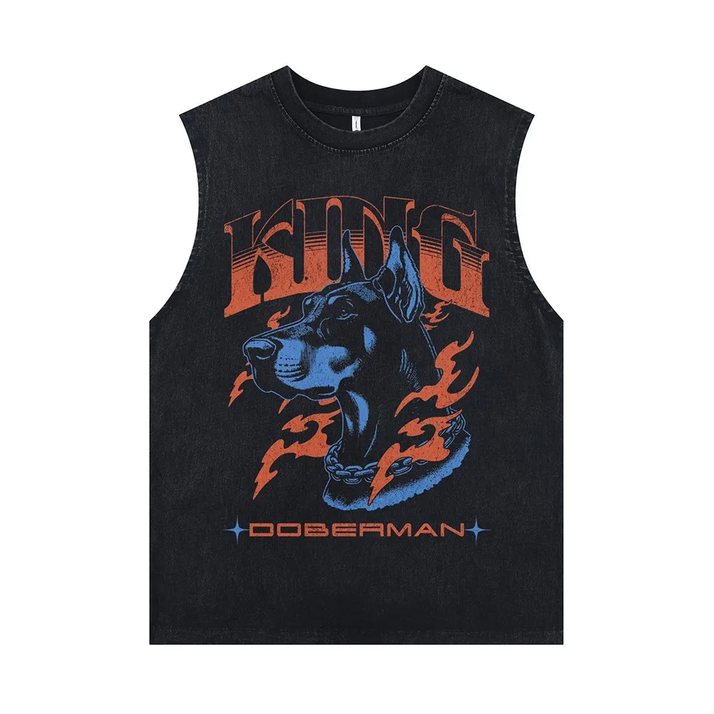 Flame Dog with Fire Graphic Vest for Women Men Aesthetic Y2k Sleeveless Oversized Grunge Goth Summer Tops Tees Shirts Streetwear
Flame Dog with Fire Graphic Vest for Women Men Aesthetic Y2k Sleeveless Oversized Grunge Goth Summer Tops Tees Shirts Streetwear