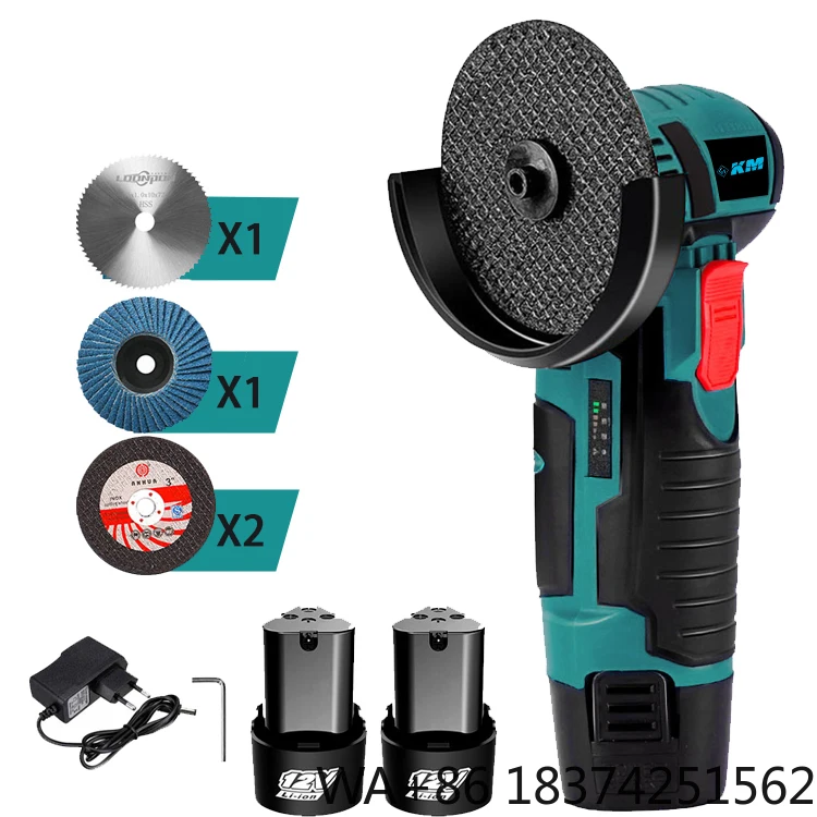 China Factory Portable Cutting Machine Power Tools 12V Mini Cordless Angle Grinder
China Factory Portable Cutting Machine Power Tools 12V Mini Cordless Angle Grinder