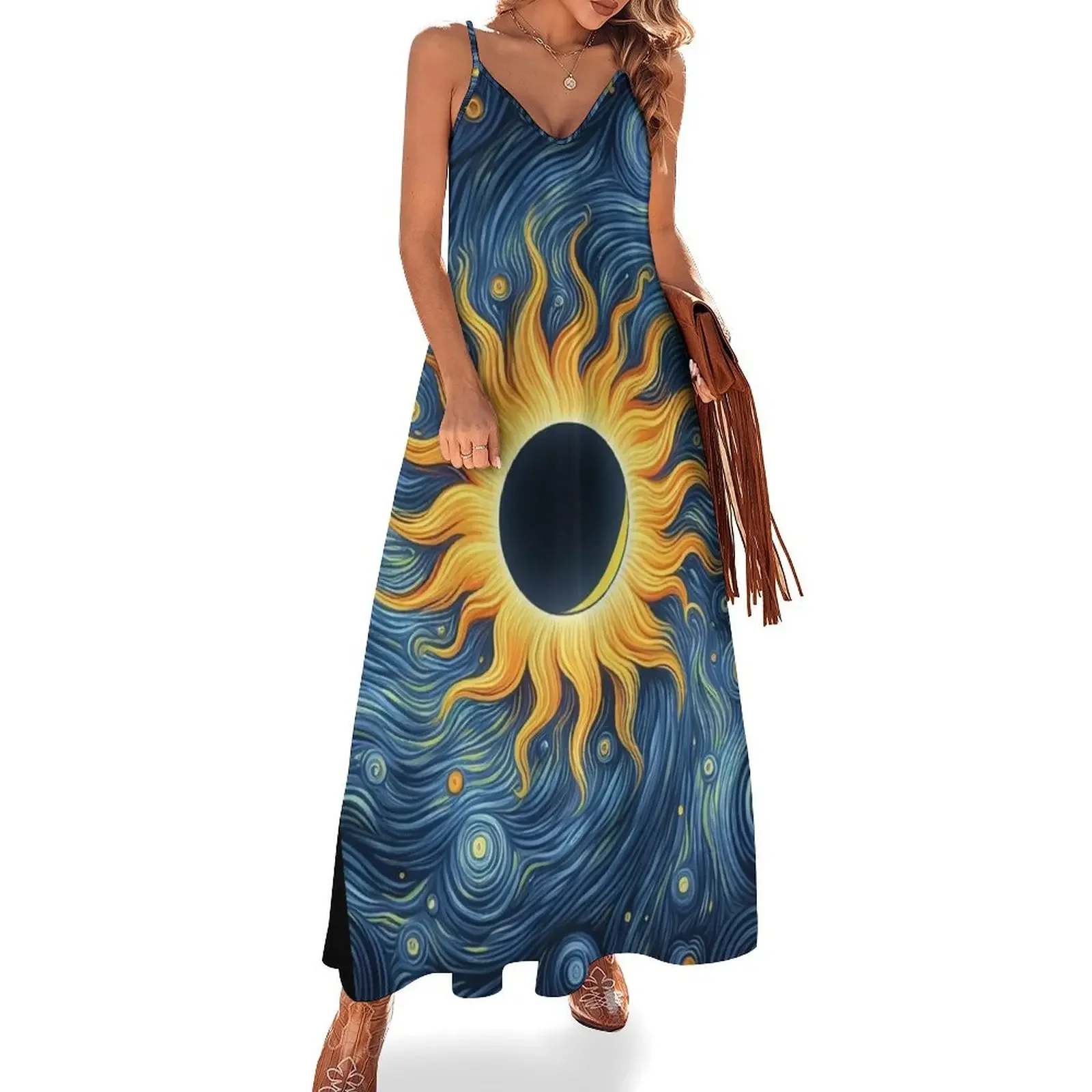 Solar Eclipse Texas - Art Solar Eclipse Sleeveless Dress Dress vintage dress dresses summer dresses sensual sexy for women
Solar Eclipse Texas - Art Solar Eclipse Sleeveless Dress Dress vintage dress dresses summer dresses sensual sexy for women