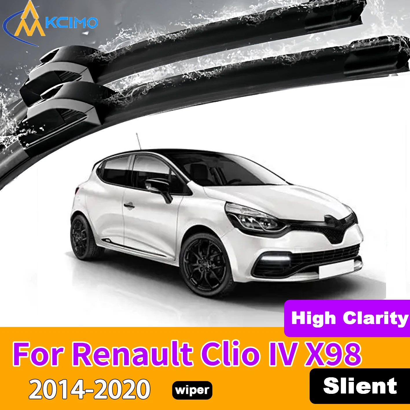 KCIMO 2PCS Front Windshield Wiper Blades For Renault Clio IV X98 2014-2020 Rubber Full Coverage Wiping Silent Wiper Blades
KCIMO 2PCS Front Windshield Wiper Blades For Renault Clio IV X98 2014-2020 Rubber Full Coverage Wiping Silent Wiper Blades