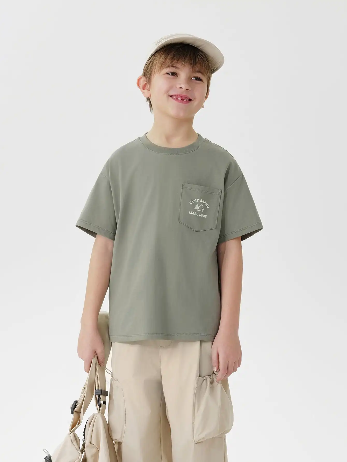 MARC & JANIE Boys Cooling Outdoor Pocket Design Short Sleeve T-Shirt For Summer 550582
MARC & JANIE Boys Cooling Outdoor Pocket Design Short Sleeve T-Shirt For Summer 550582