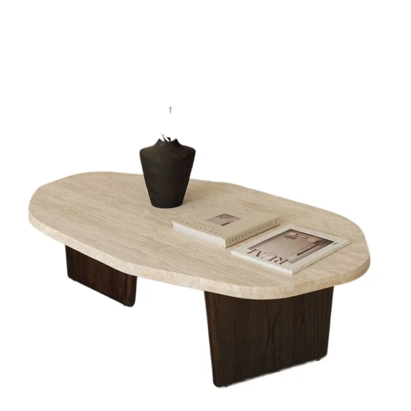 Minimalist natural travertine coffee table living room household small tea table creative balcony coffee table
Minimalist natural travertine coffee table living room household small tea table creative balcony coffee table