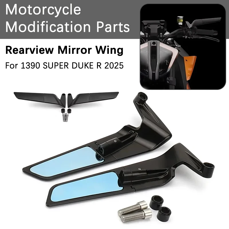 1390 Super Motorcycle CNC Aluminum Rearview Mirror Wing Adjustable Rotatable Side Mirrors Accessories for 1390 Super Duke R 2025
1390 Super Motorcycle CNC Aluminum Rearview Mirror Wing Adjustable Rotatable Side Mirrors Accessories for 1390 Super Duke R 2025