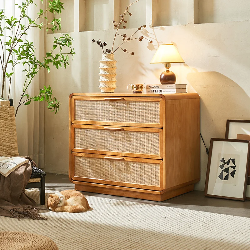 Nordic solid wood three four five chest cabinet bedroom multi-functional bedside table rattan storage cabinet simple modern lock
Nordic solid wood three four five chest cabinet bedroom multi-functional bedside table rattan storage cabinet simple modern lock