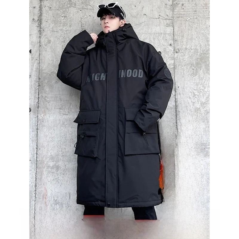 Large Size Men's Hooded Mid-Length Knee-Over Coat Warmth Autumn Winter Cotton Jaet Anti-Cold Casual Loose Fit Outerwear
Large Size Men's Hooded Mid-Length Knee-Over Coat Warmth Autumn Winter Cotton Jaet Anti-Cold Casual Loose Fit Outerwear