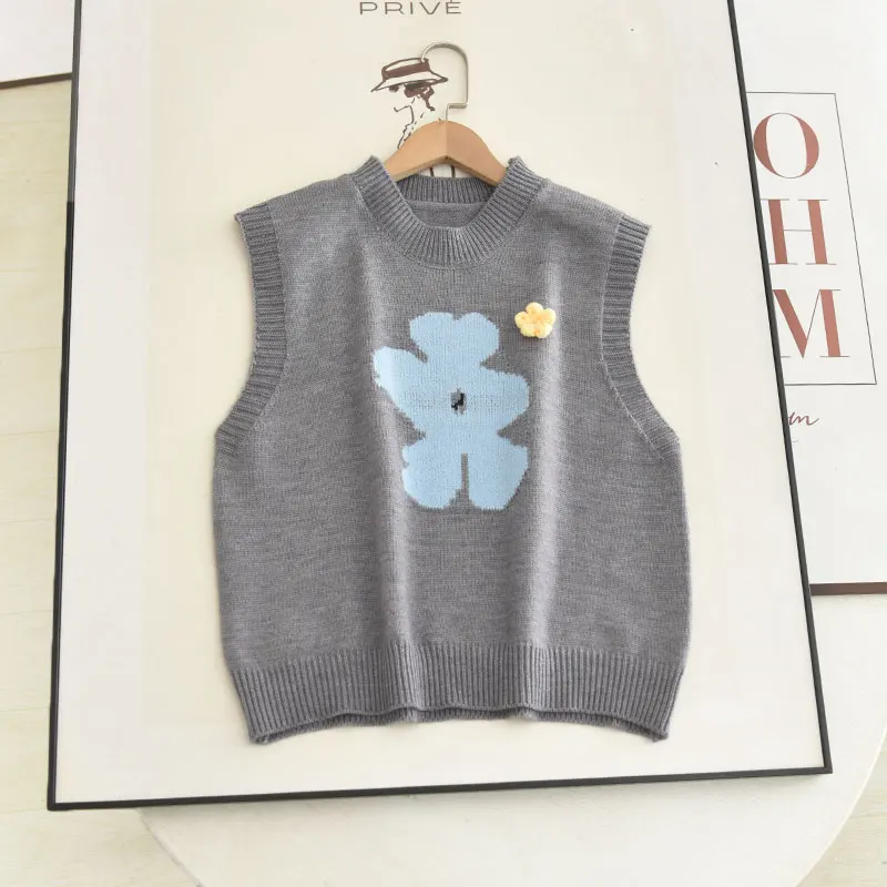 Модный круглый вязаный жилет Ne Color Blo, женский свитер с вышивкой, осень 2021, сезонная одежда
Модный круглый вязаный жилет Ne Color Blo, женский свитер с вышивкой, осень 2021, сезонная одежда