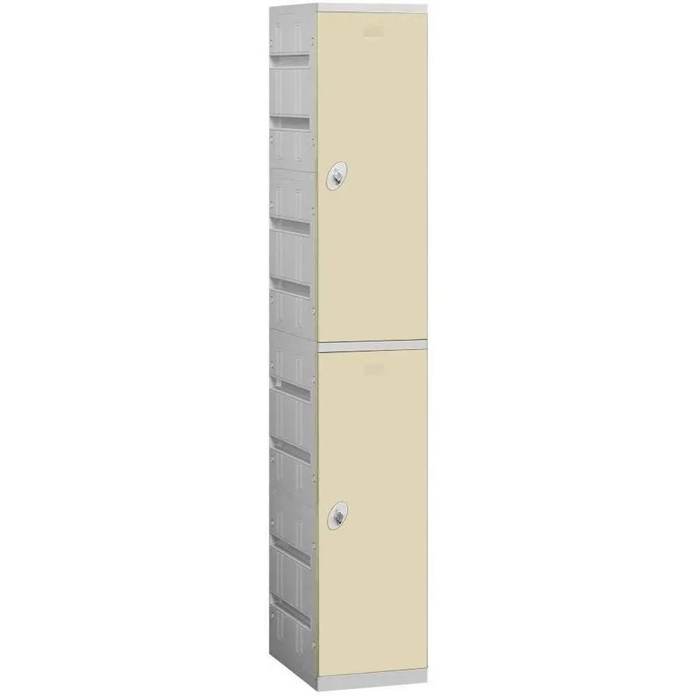 Double Tier Plastic Locker, 12.75 Wide, 738.25 High, 18 Deep, Tan Brown, Unassembled
Double Tier Plastic Locker, 12.75 Wide, 738.25 High, 18 Deep, Tan Brown, Unassembled