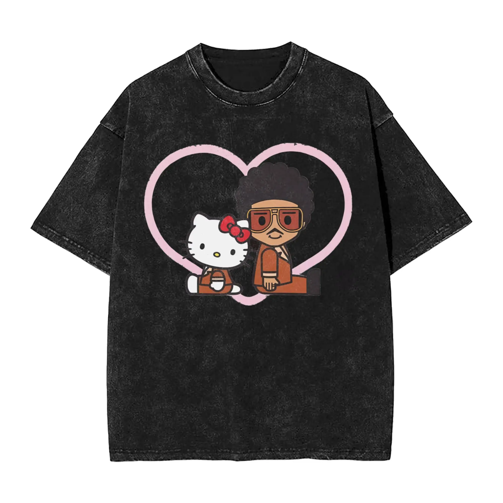 Мужские футболки Bruno Mars X Hello Kitty, хипстерская футболка с короткими рукавами и круглым вырезом, летняя одежда из 100% хлопка
Мужские футболки Bruno Mars X Hello Kitty, хипстерская футболка с короткими рукавами и круглым вырезом, летняя одежда из 100% хлопка