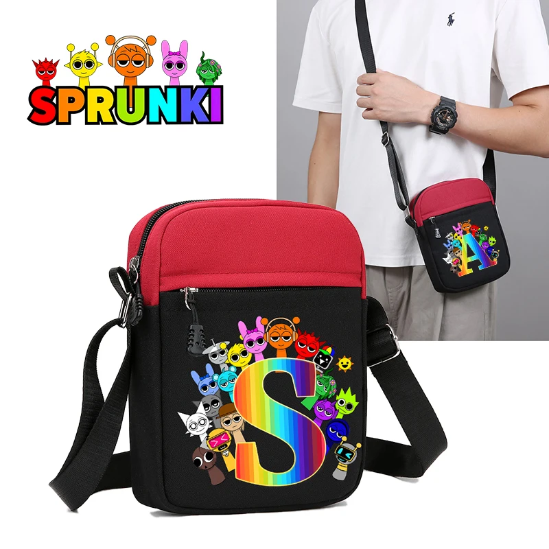 Sprunki Crossbody Bag for Man Woman Sports Shoulder Bag Cartoon A-Z Letters Print Casual Canvas Bag Fashion Zipper Phone Pouch
Sprunki Crossbody Bag for Man Woman Sports Shoulder Bag Cartoon A-Z Letters Print Casual Canvas Bag Fashion Zipper Phone Pouch