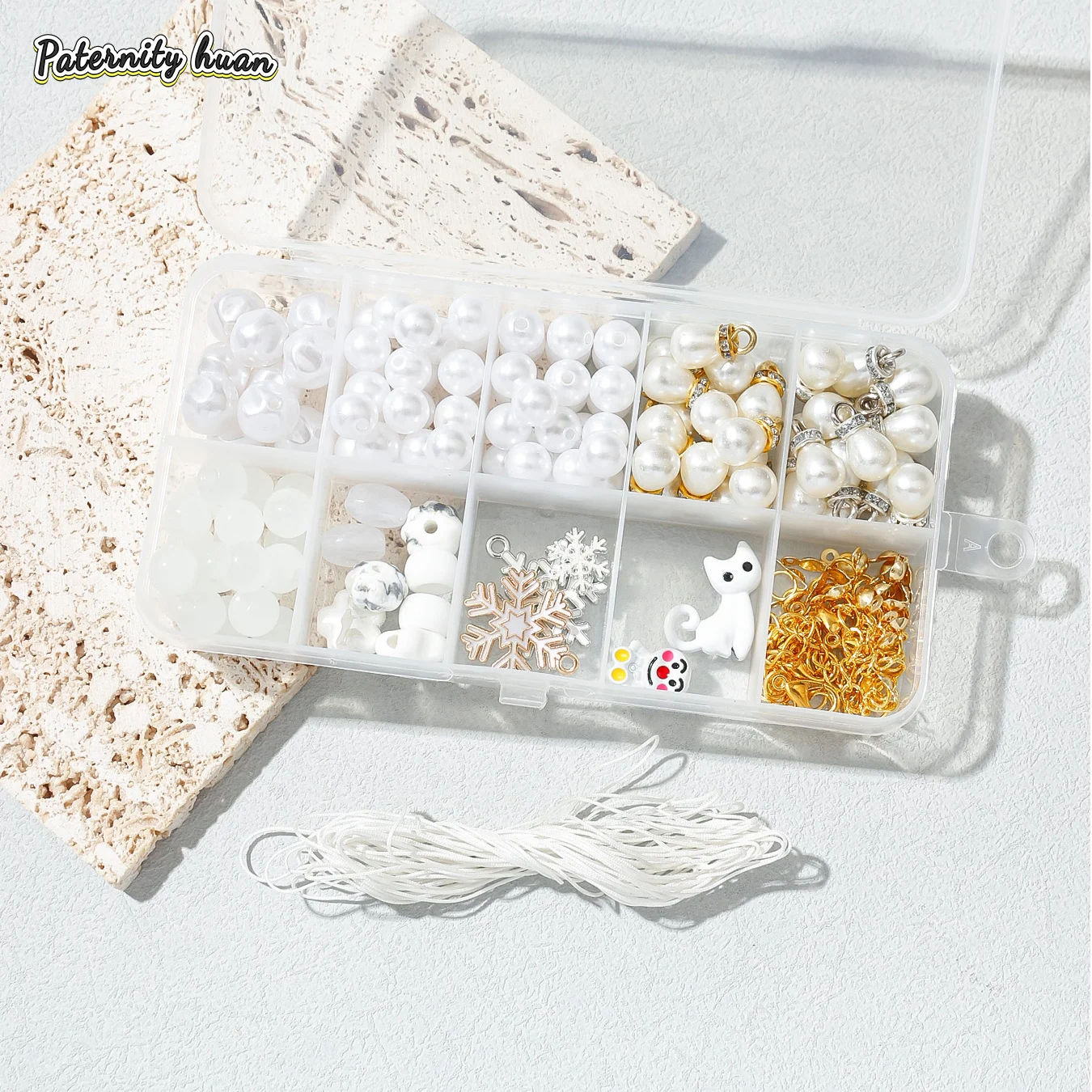White Color Pearl Snowflake Beads Kit Loose Spacer Beads for Jewelry Making Bracelet Necklace Earrings kitten Accessories DIY
White Color Pearl Snowflake Beads Kit Loose Spacer Beads for Jewelry Making Bracelet Necklace Earrings kitten Accessories DIY