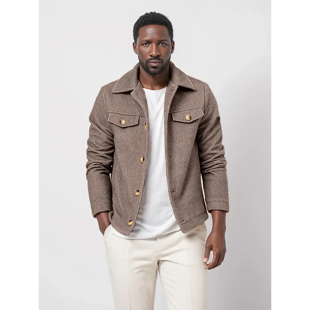 Men's Fashionable Woolen Coat in Autumn and Winter 2024, Korean Style Casual Lapel Single-breasted Solid Color Jacket Coat M-XXL
Men's Fashionable Woolen Coat in Autumn and Winter 2024, Korean Style Casual Lapel Single-breasted Solid Color Jacket Coat M-XXL