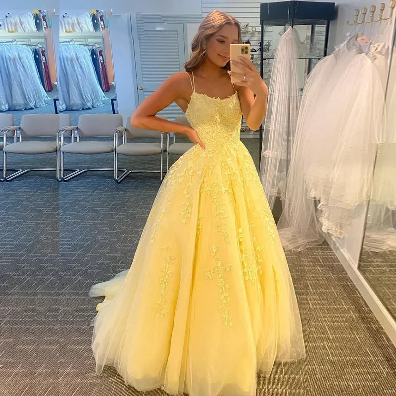 Princess A Line Sexy Spaghetti Strap Prom Evening Dresses Floral Lace Lace-up Special Occasion party Tulle Skirt Maxi Dress
Princess A Line Sexy Spaghetti Strap Prom Evening Dresses Floral Lace Lace-up Special Occasion party Tulle Skirt Maxi Dress