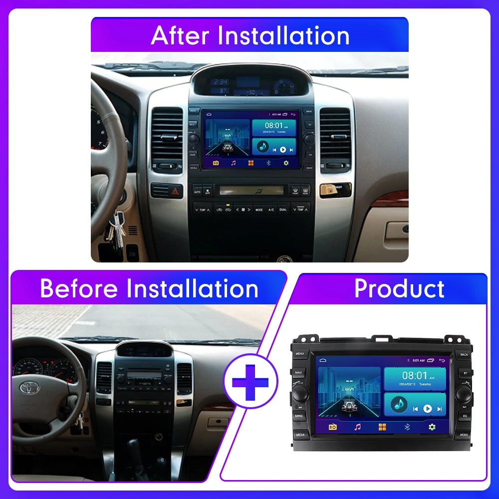 8 "Android автомобильный радио мультимедийный видеоплеер для Toyota Prado 2002-2009 GPS-навигация аудио стерео CarPlay Android Auto RDS FM
8 "Android автомобильный радио мультимедийный видеоплеер для Toyota Prado 2002-2009 GPS-навигация аудио стерео CarPlay Android Auto RDS FM