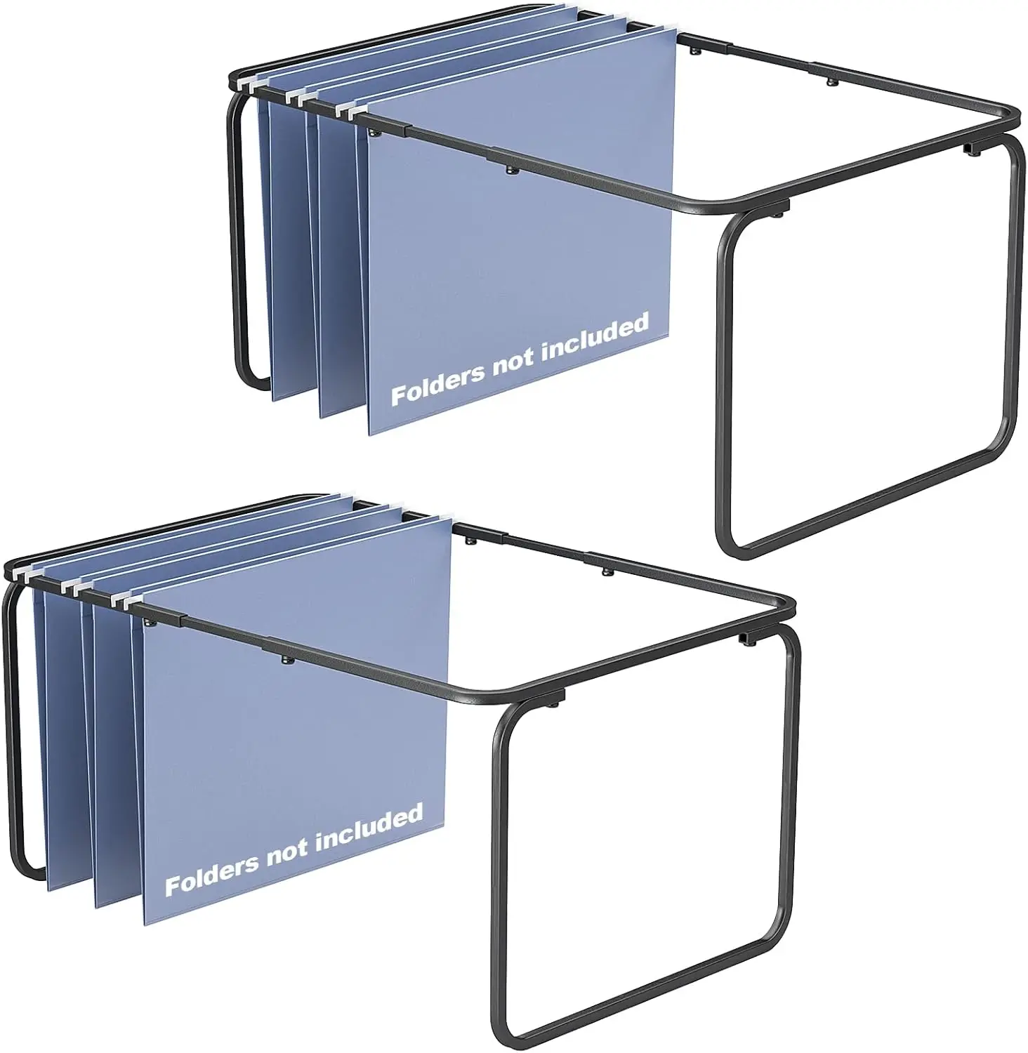 Adjustable Hanging File Folder Frame 16-25", Heavy Duty Steel, Letter/Legal Size, 2-Pack
Adjustable Hanging File Folder Frame 16-25", Heavy Duty Steel, Letter/Legal Size, 2-Pack