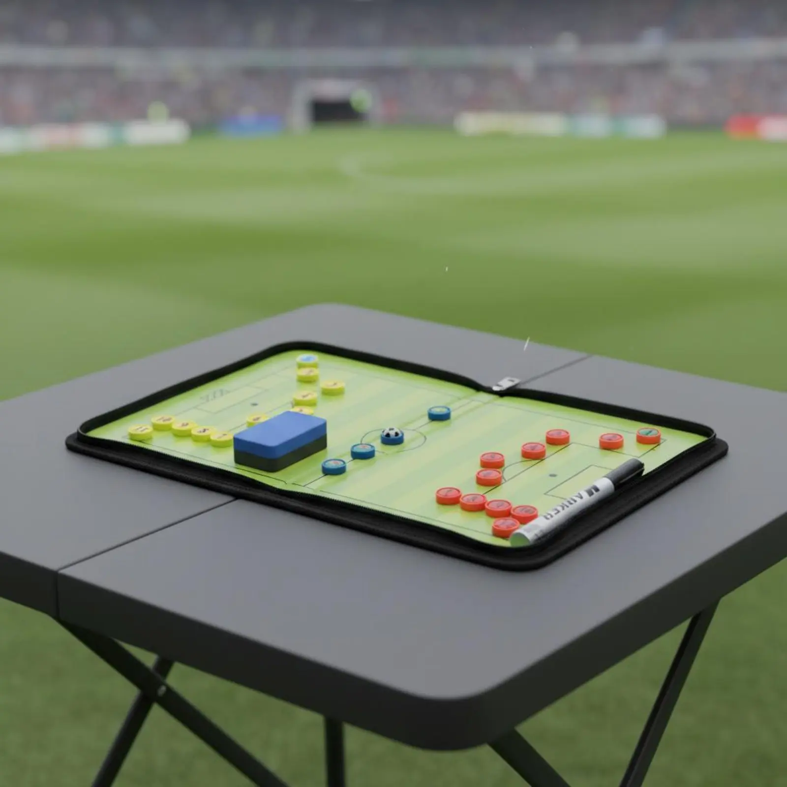 Sports Strategy Board Kit PU Leather Cover Gridiron Board Zippered Strategy Folder Double-Sided Portable Coaching Folder
Sports Strategy Board Kit PU Leather Cover Gridiron Board Zippered Strategy Folder Double-Sided Portable Coaching Folder