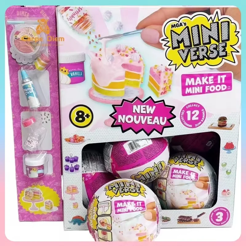 Оригинальный мини-кулька Miniverse Make It, мини-коллекционные предметы для еды, серия 3, мини-шар, глухой шар, украшение, подарки на день рождения для детей
Оригинальный мини-кулька Miniverse Make It, мини-коллекционные предметы для еды, серия 3, мини-шар, глухой шар, украшение, подарки на день рождения для детей