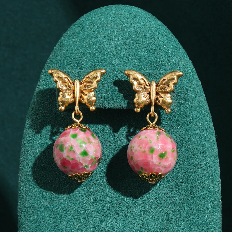 Charm Gold Color Butterfly Drop Pink Earrings Vintage Green Natural Stone Elegant Dating Accessories Women 2026 Trends Jewelry
Charm Gold Color Butterfly Drop Pink Earrings Vintage Green Natural Stone Elegant Dating Accessories Women 2026 Trends Jewelry