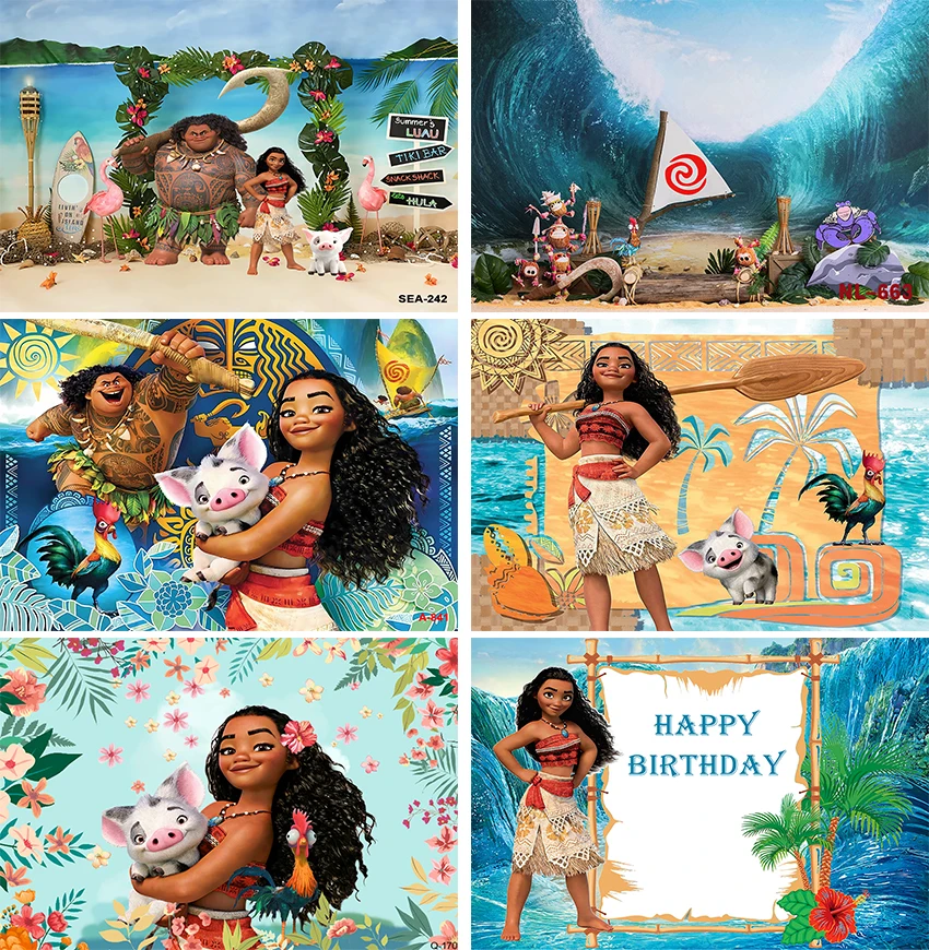 Photography Backdrop Disney Moana Maui Baby Party Studio Background Sea Palm Tree Photo Background Custom Cartoon Photozone
Photography Backdrop Disney Moana Maui Baby Party Studio Background Sea Palm Tree Photo Background Custom Cartoon Photozone