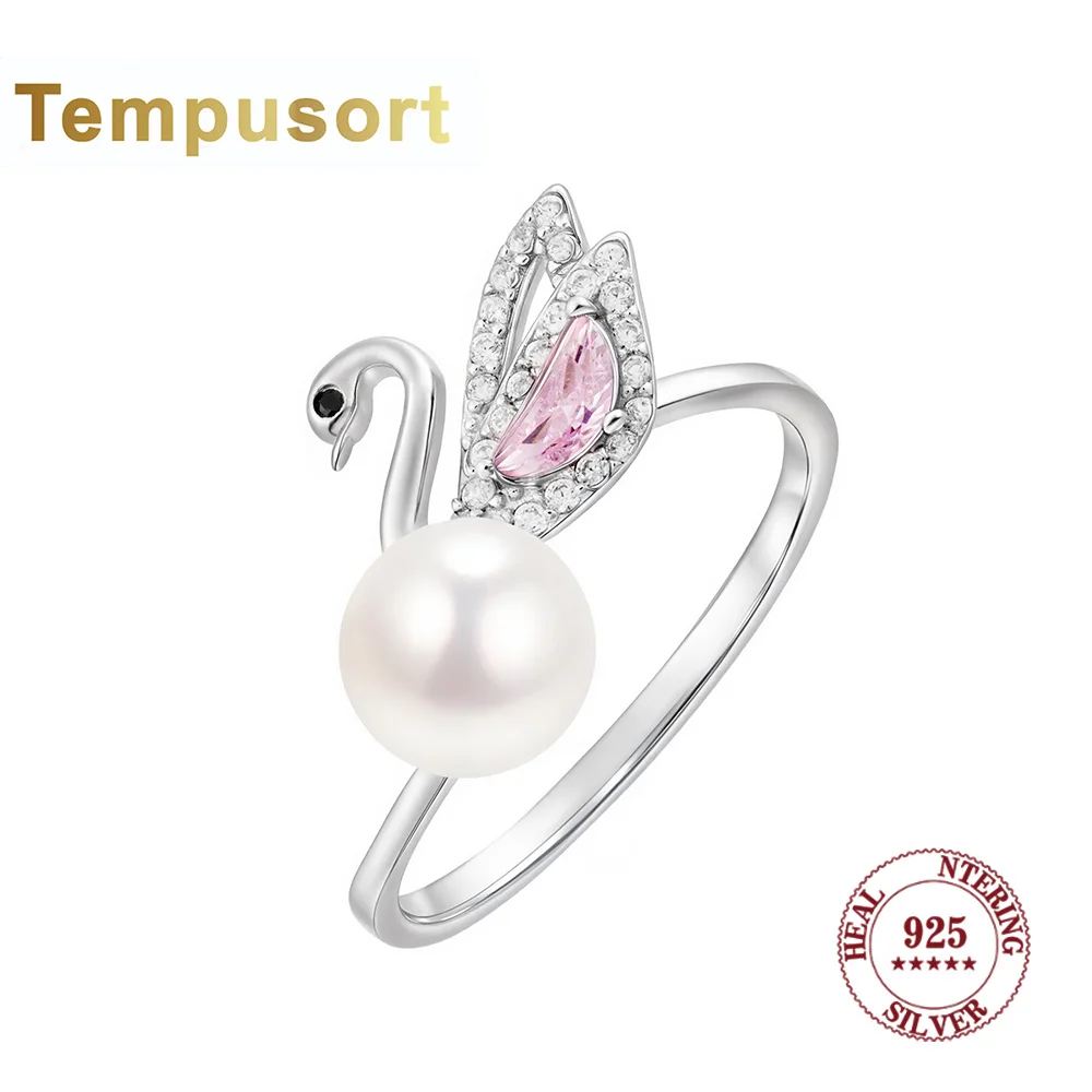 Кольцо Tempusort из стерлингового серебра 925 пробы с лебединым дизайном и натуральным жемчугом с розовым кристаллом, элегантные ювелирные изделия, инкрустированные цирконом для женщин
Кольцо Tempusort из стерлингового серебра 925 пробы с лебединым дизайном и натуральным жемчугом с розовым кристаллом, элегантные ювелирные изделия, инкрустированные цирконом для женщин