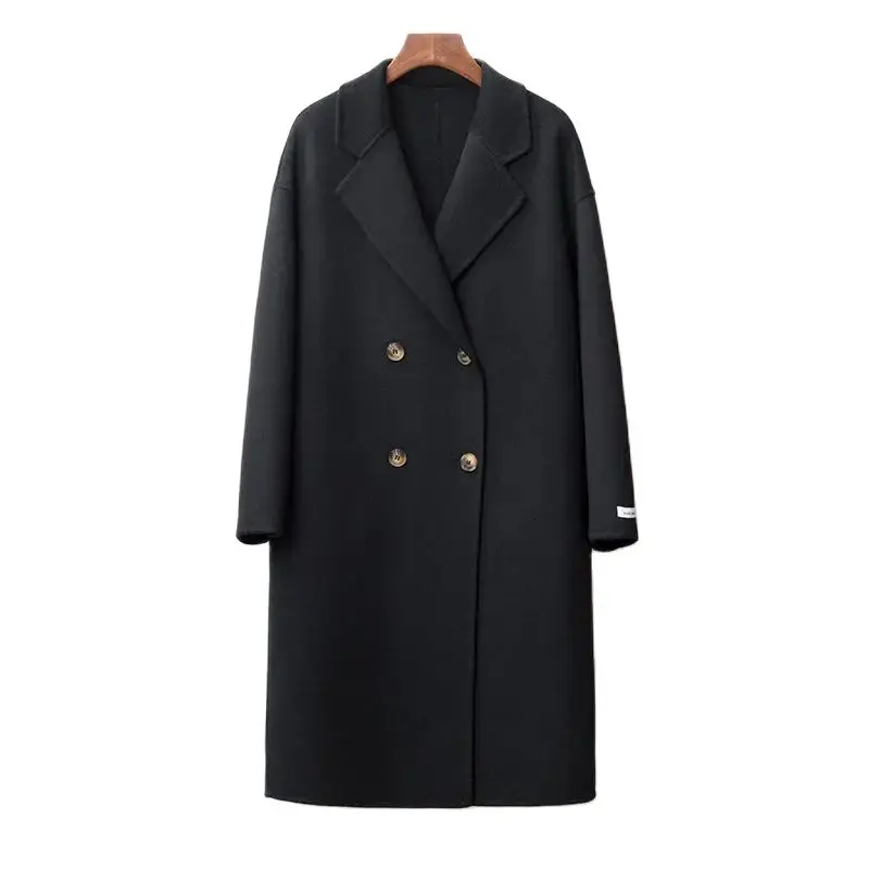 Double-sided Wool Double-breasted Long Coat In Autumn And Winter British Style Suit Collar French Korean Temperament Coat Woman
Double-sided Wool Double-breasted Long Coat In Autumn And Winter British Style Suit Collar French Korean Temperament Coat Woman