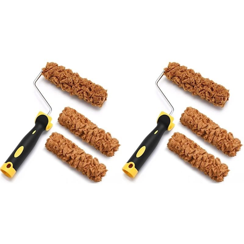 BMBY-2X Paint Roller Kit 6 Pcs Texture Sponge Paint Rollers 6 Inch Texture Pattern Roller Brush Tool With Roller Frame
BMBY-2X Paint Roller Kit 6 Pcs Texture Sponge Paint Rollers 6 Inch Texture Pattern Roller Brush Tool With Roller Frame
